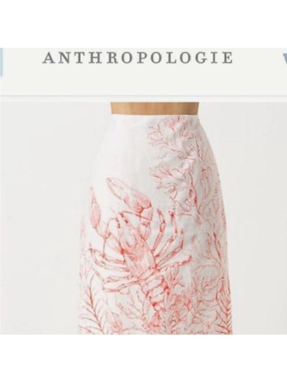 ANTHROPOLOGIE HD in Paris Lobster Skirt size 00